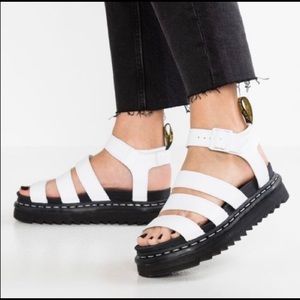 Dr. Martens White Blaire Sandals